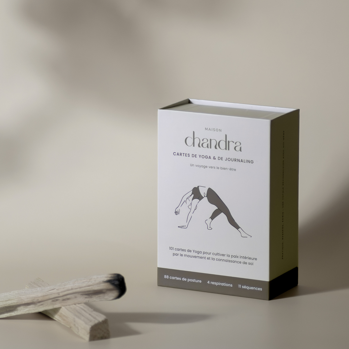 Myga Lot De 70 Cartes Yoga Poses & Affirmations – Mini Cartes Sanskrit Pour Débutants & Avancés – Idéal Maison & Studio