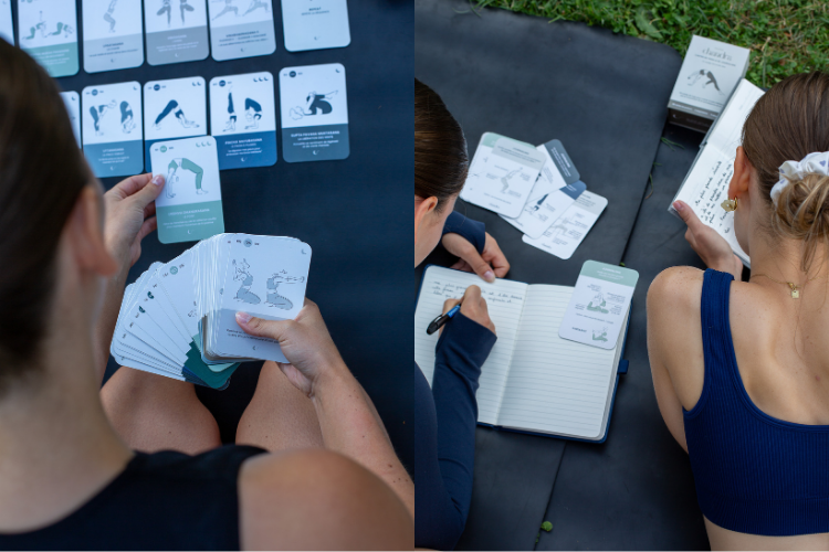 Cartes de yoga pour femmes débutantes