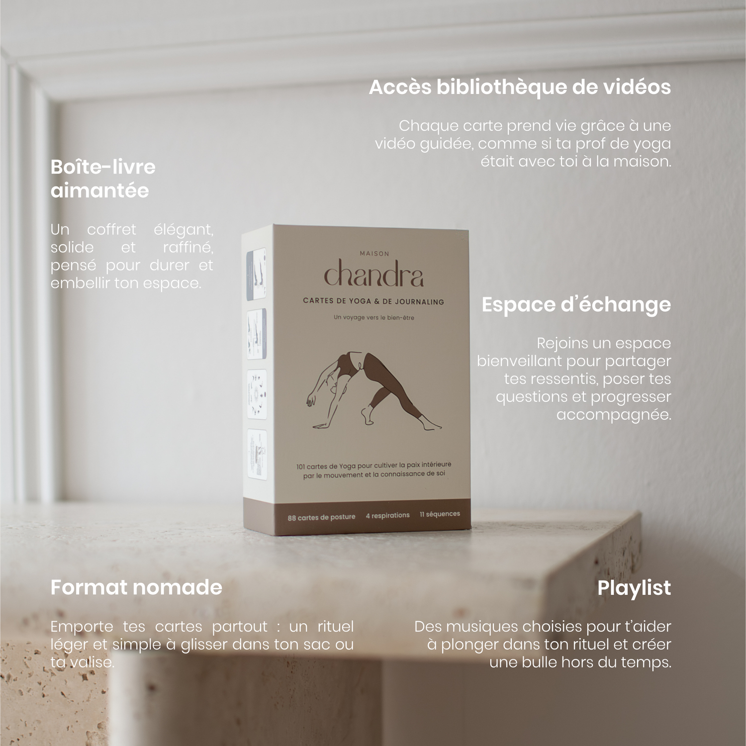 Cartes de yoga & journaling